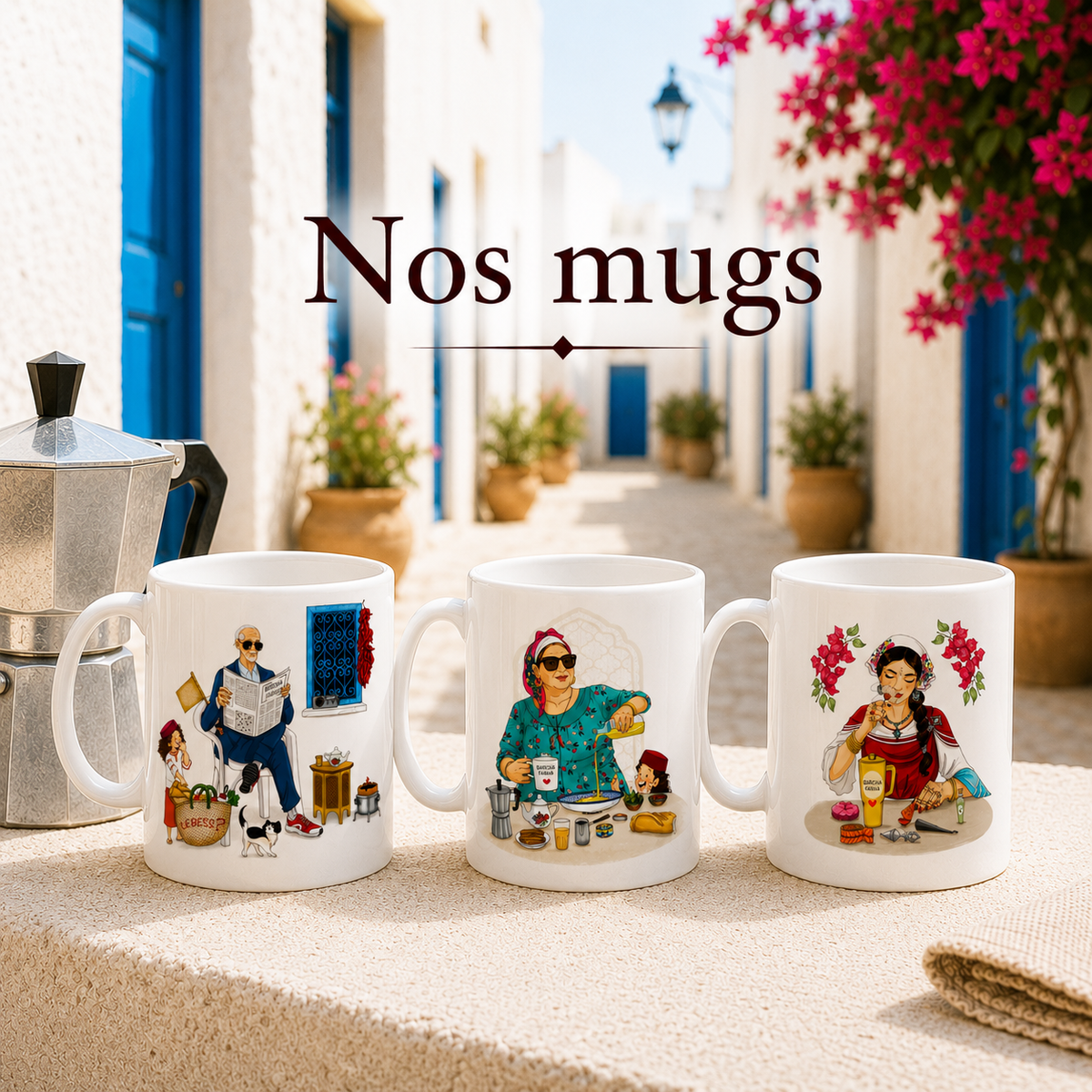Les Mugs Illustrés — Dar Farha B