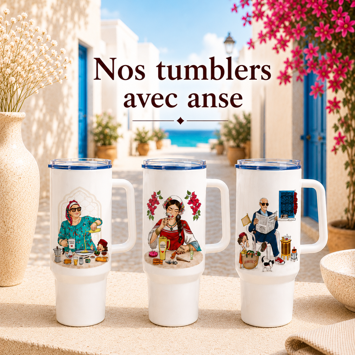 Les tumblers avec anse — Dar Farha B