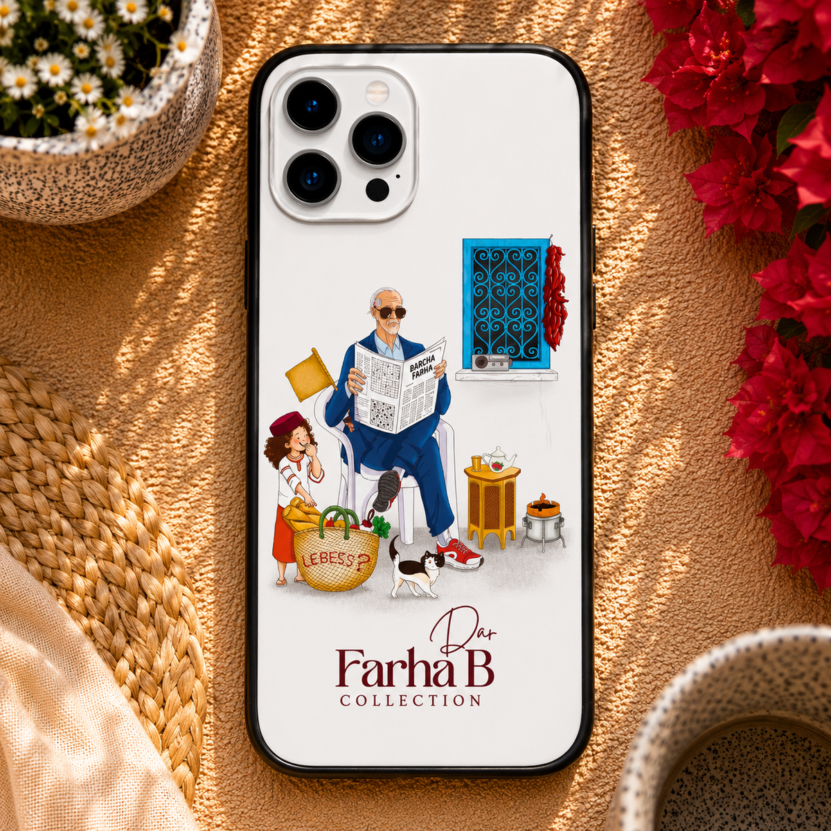 Coque téléphone  Baba Ahcen