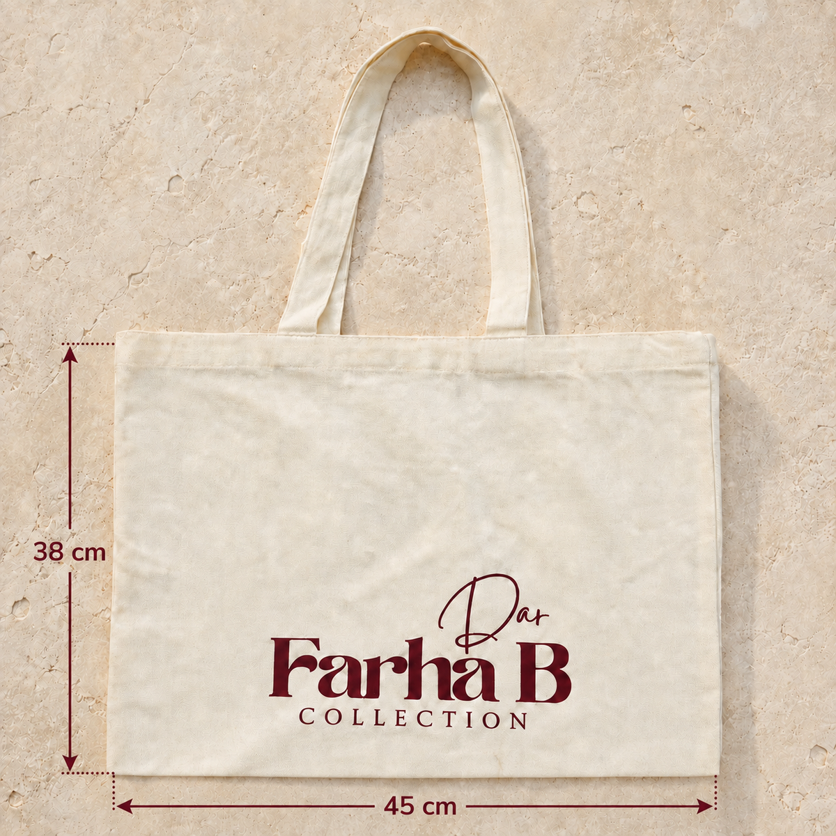 Tote bag écru - Grand format